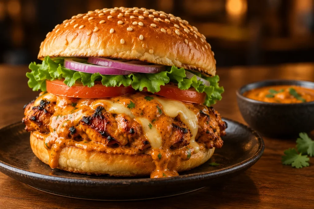 Butter-Chicken-Burger