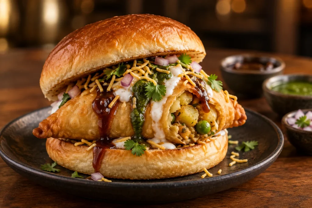 Samosa-Chaat-Burger